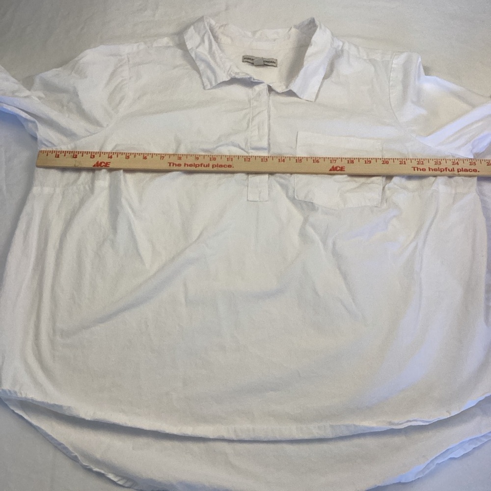 Alexander Jordan White Women's Tunic Top Sz 1X - Picture 8 of 10